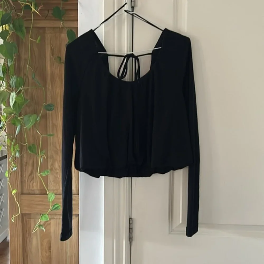 NEW FREE PEOPLE we the free bondi thermal in black xs